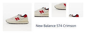 New Balance 574 Crimson 1