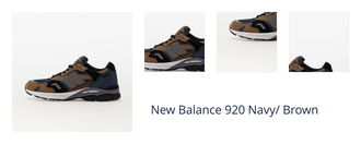 New Balance 920 Navy/ Brown 1