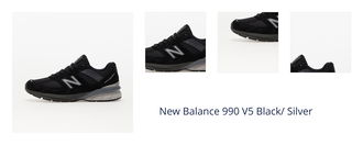 New Balance 990 V5 Black/ Silver 1