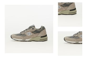 New Balance 991 Grey/ White/ Silver 3