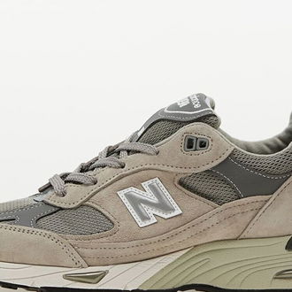 New Balance 991 Grey/ White/ Silver 5