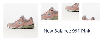 New Balance 991 Pink 1