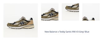 New Balance x Teddy Santis 990 V3 Grey/ Blue 1