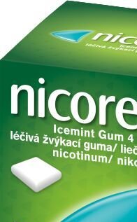 Nicorette Icemint Gum 4mg liečivé žuvačky 105 ks 4
