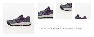 Nike ACG Lowcate Smoke Grey/ Dk Smoke Grey-Vivid Purple 1