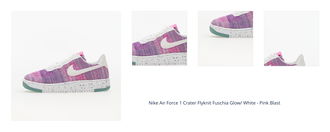 Nike Air Force 1 Crater Flyknit Fuschia Glow/ White - Pink Blast 1