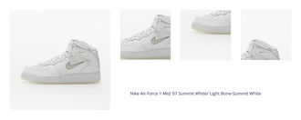 Nike Air Force 1 Mid '07 Summit White/ Light Bone-Summit White 1