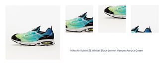 Nike Air Kukini SE White/ Black-Lemon Venom-Aurora Green 1