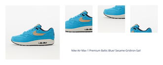 Nike Air Max 1 Premium Baltic Blue/ Sesame-Gridiron-Sail 1