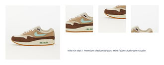 Nike Air Max 1 Premium Medium Brown/ Mint Foam-Mushroom-Muslin 1