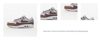 Nike Air Max 1 Premium 'Shima Shima' Summit White/ Plum Eclipse-Wolf Grey 1