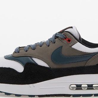 Nike Air Max 1 Premium White/ Slate Blue-Black-Soft Grey 5