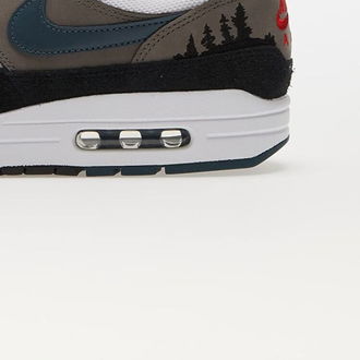 Nike Air Max 1 Premium White/ Slate Blue-Black-Soft Grey 9