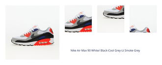 Nike Air Max 90 White/ Black-Cool Grey-Lt Smoke Grey 1