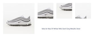 Nike Air Max 97 White/ Mtlc Dark Grey-Metallic Silver 1