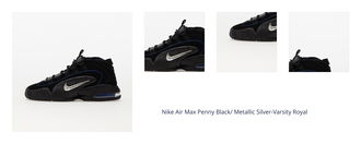 Nike Air Max Penny Black/ Metallic Silver-Varsity Royal 1