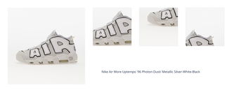 Nike Air More Uptempo '96 Photon Dust/ Metallic Silver-White-Black 1