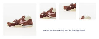 Nike Air Trainer 1 Dark Pony/ Med Soft Pink-Coconut Milk 1