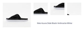 Nike Asuna Slide Black/ Anthracite-White 1