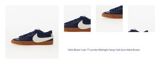 Nike Blazer Low '77 Jumbo Midnight Navy/ Sail-Gum Med Brown 1