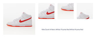 Nike Dunk Hi Retro White/ Picante Red-White-Picante Red 1