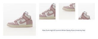 Nike Dunk High 85 Summit White/ Barely Rose-University Red 1