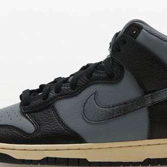 Nike Dunk High Retro Premium Smoke Grey/ Black-Beach-Black 5