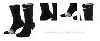 Nike Elite Crew Basketball Socks - Pánske - Ponožky Nike - Čierne - SX7622-013 - Veľkosť: S 1