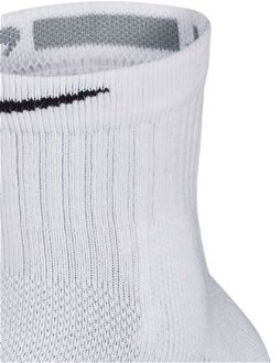 Nike Elite Mid Socks - Unisex - Ponožky Nike - Biele - SX7625-100 - Veľkosť: S 7