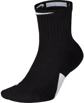 Nike Elite Mid Socks - Unisex - Ponožky Nike - Čierne - SX7625-013 - Veľkosť: L 2
