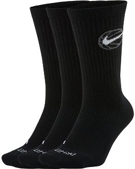 Nike Everyday Crew Socks - Unisex - Ponožky Nike - Čierne - DA2123-010 - Veľkosť: L 2