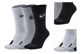 Nike Everyday Crew Socks - Unisex - Ponožky Nike - Viacfarebné - DA2123-902 - Veľkosť: S 3