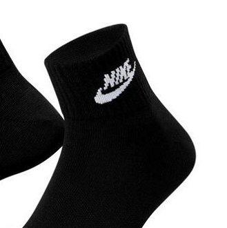 Nike Everyday Essential Socks 3-Pack Black - Unisex - Ponožky Nike - Čierne - DX5074-010 - Veľkosť: S 7