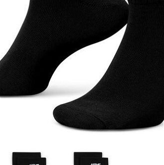 Nike Everyday Essential Socks 3-Pack Black - Unisex - Ponožky Nike - Čierne - DX5074-010 - Veľkosť: S 5
