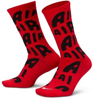 Nike Everyday Essentials Crew Socks University Red - Unisex - Ponožky Jordan - Červené - DR9719-657 - Veľkosť: L