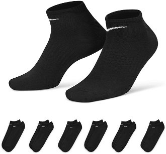 Nike Everyday Lightweight No-Show 6-Pack Socks Black - Unisex - Ponožky Nike - Čierne - SX7679-010 - Veľkosť: M 2