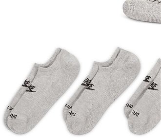 Nike Everyday Plus Cushioned Footie 3-Pack Socks - Unisex - Ponožky Nike - Sivé - DN3314-063 - Veľkosť: L 8
