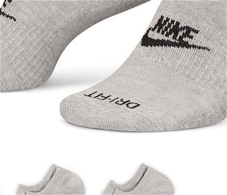 Nike Everyday Plus Cushioned Footie 3-Pack Socks - Unisex - Ponožky Nike - Sivé - DN3314-063 - Veľkosť: L 5