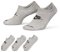 Nike Everyday Plus Cushioned Footie 3-Pack Socks - Unisex - Ponožky Nike - Sivé - DN3314-063 - Veľkosť: M