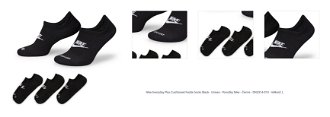Nike Everyday Plus Cushioned Footie Socks Black - Unisex - Ponožky Nike - Čierne - DN3314-010 - Veľkosť: L 1