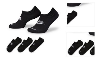 Nike Everyday Plus Cushioned Footie Socks Black - Unisex - Ponožky Nike - Čierne - DN3314-010 - Veľkosť: L 3