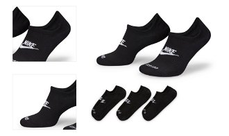 Nike Everyday Plus Cushioned Footie Socks Black - Unisex - Ponožky Nike - Čierne - DN3314-010 - Veľkosť: L 4