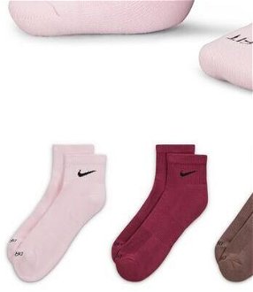 Nike Everyday Plus Cushioned Training Ankle Socks 3-Pack - Unisex - Ponožky Jordan - Viacfarebné - SX6890-961 - Veľkosť: XL 8