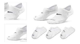 Nike Everyday Plus Cushioned Wmns Training Footie Socks 3-Pack - Dámske - Ponožky Nike - Biele - DH5463-903 - Veľkosť: L 4