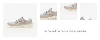 Nike Free Run 2 Pure Platinum/ Fossil Stone-Wolf Grey 1