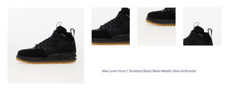 Nike Lunar Force 1 Duckboot Black/ Black-Metallic Silver-Anthracite 1