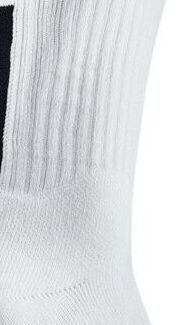 Nike NBA U ELITE Crew Socks - Pánske - Ponožky Nike - Biele - SX7587-100 - Veľkosť: S 5