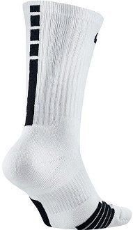 Nike NBA U ELITE Crew Socks - Pánske - Ponožky Nike - Biele - SX7587-100 - Veľkosť: S 2