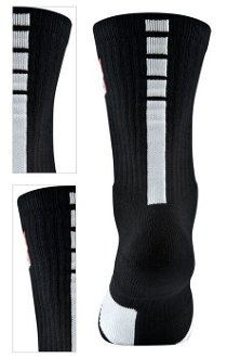 Nike NBA U ELITE Crew Socks - Unisex - Ponožky Nike - Čierne - SX7587-010 - Veľkosť: XL 4
