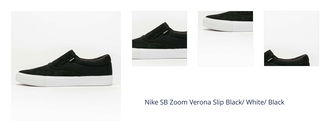 Nike SB Zoom Verona Slip Black/ White/ Black 1